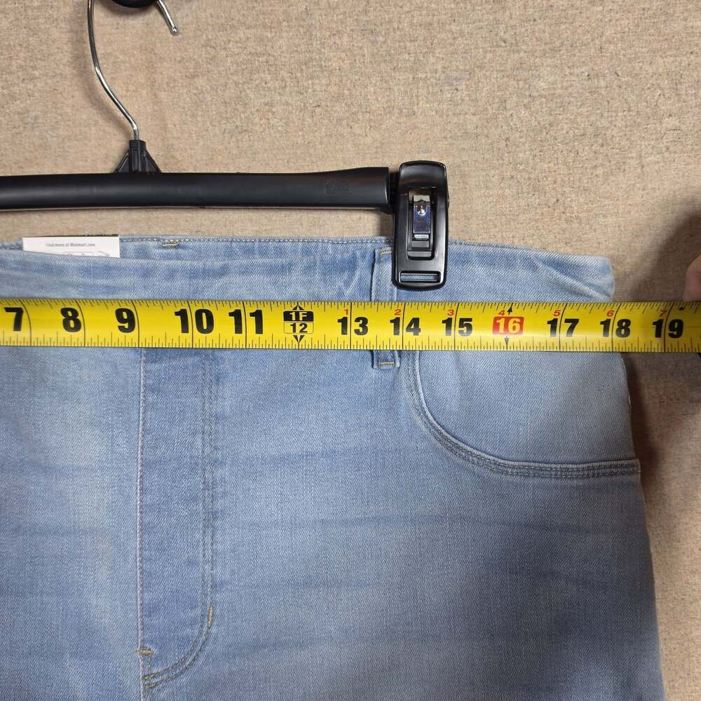 Time and Tru High Rise Straight Leg Denim Jeggings XL (16-18) stretch light wash - Picture 5 of 10
